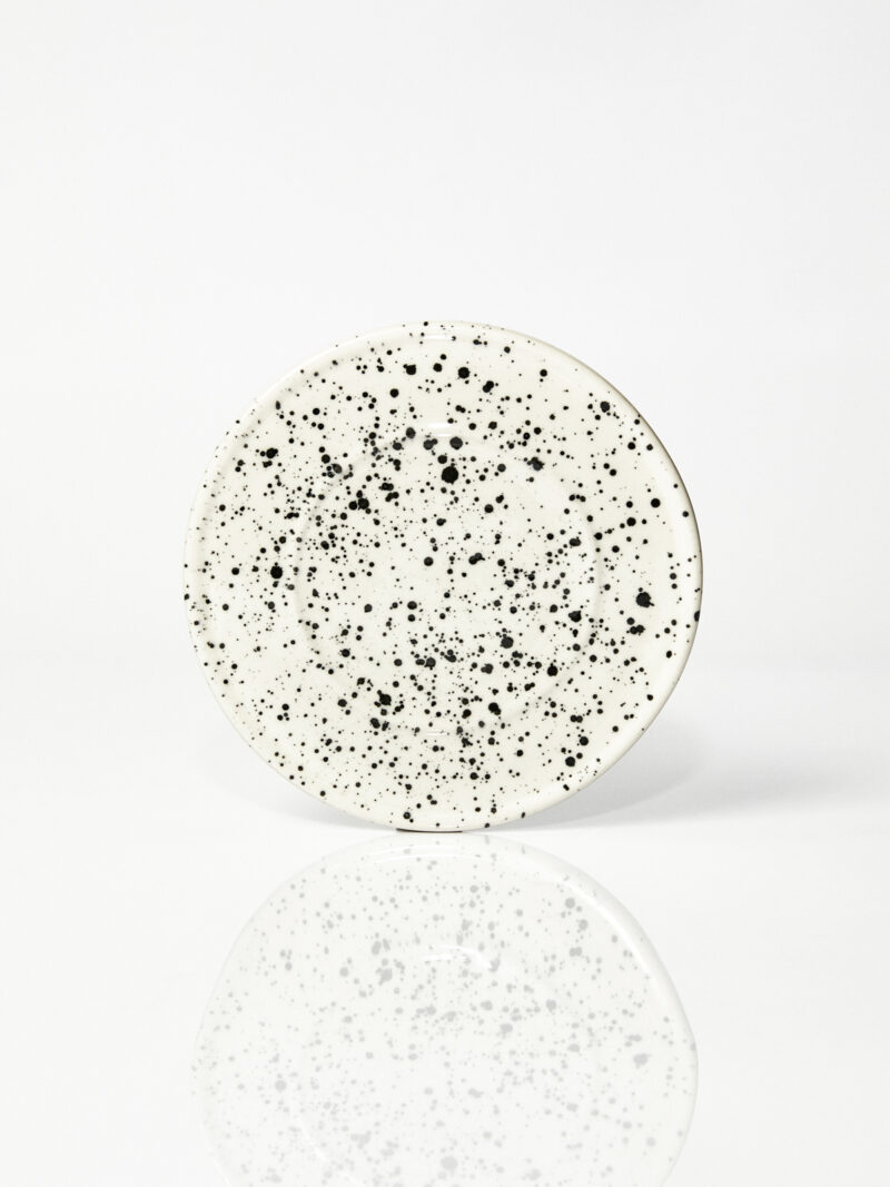 Spodek ceramiczny Baub nakrapiany/ Pollock patern/ ręcznie wytwarzany