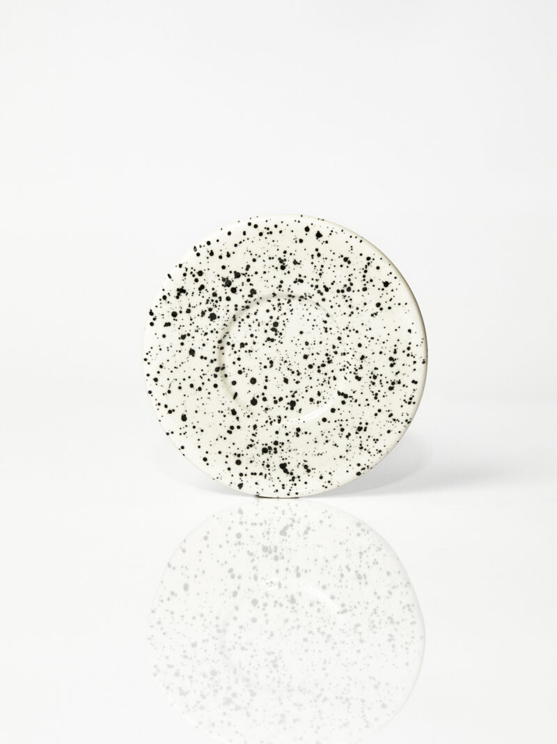 Spodek ceramiczny Baub espresso / Pollock patern/ ręcznie wytwarzany