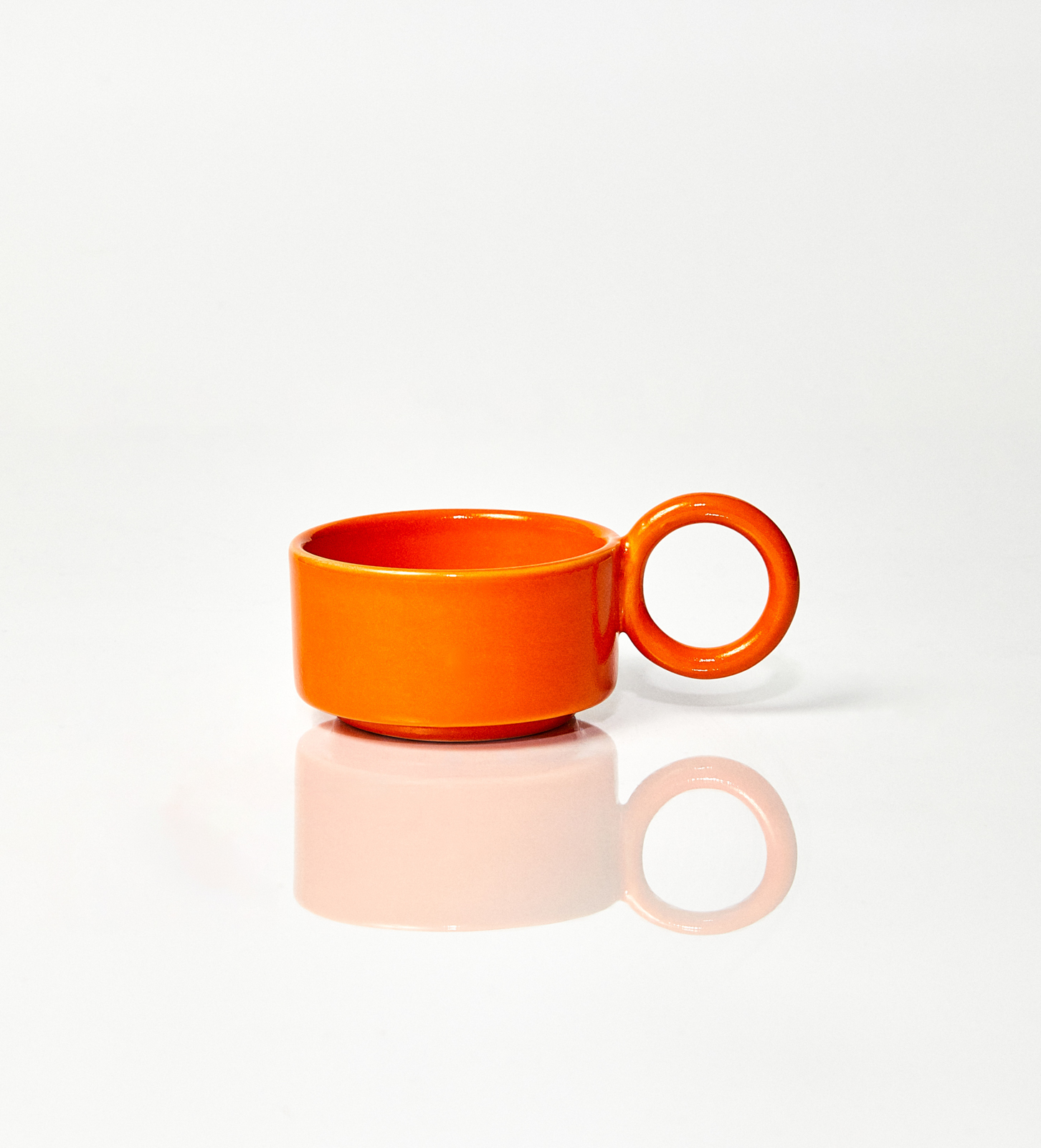 Filiżanka ceramiczna Baub espresso /Orange/ ręcznie wywarzana