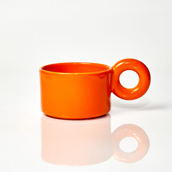 Kubek ceramiczny Jackie / Orange/ ręcznie wytwarzany