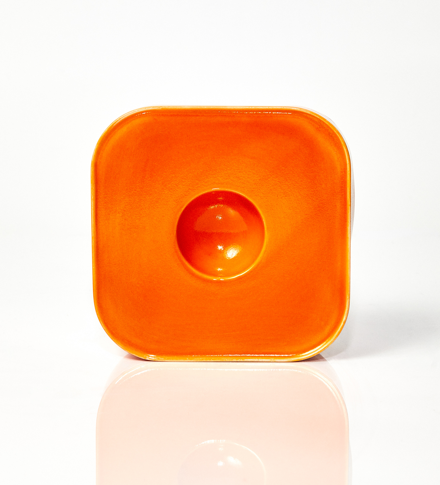 Holder na jajko CAMELOT / Orange/ ręcznie wytwarzany - obrazek 3