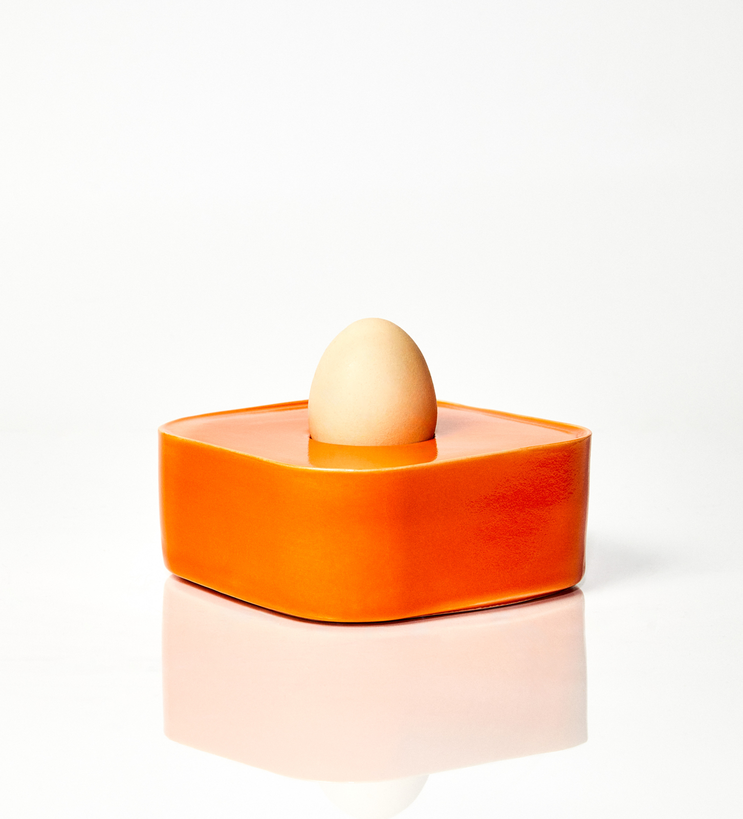 Holder na jajko CAMELOT / Orange/ ręcznie wytwarzany