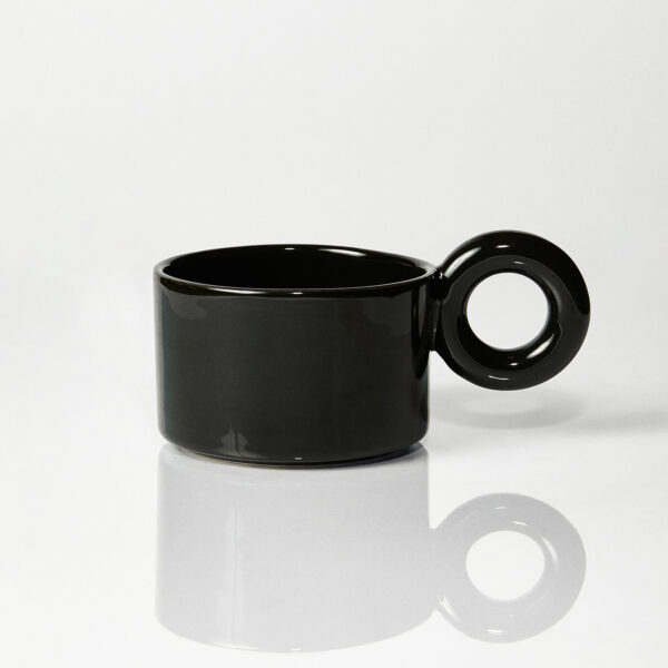Kubek ceramiczny Jackie / Opal Black/ ręcznie wytwarzany