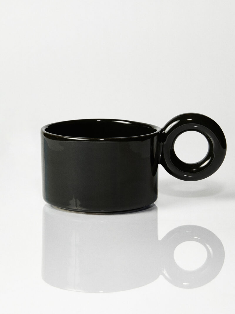 Kubek ceramiczny Jackie / Opal Black/ ręcznie wytwarzany