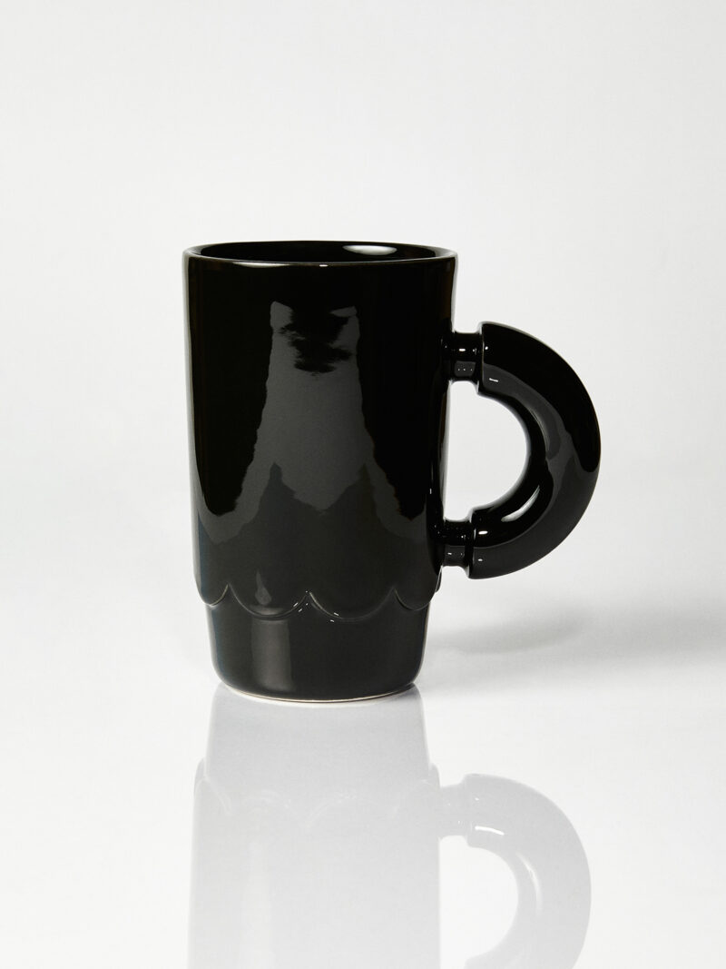 Kubek ceramiczny LOLA / Opal Black/ ręcznie wytwarzany