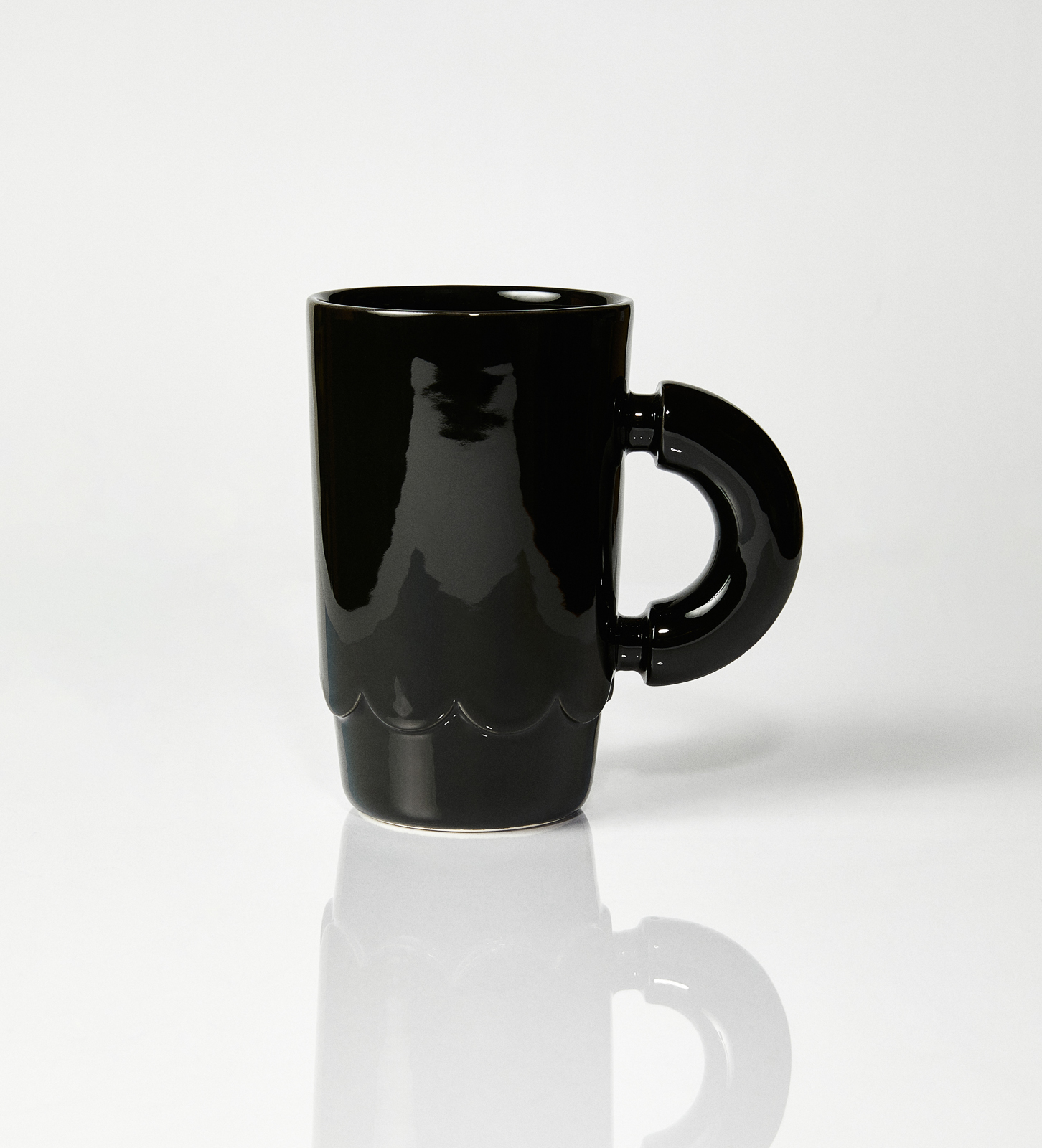 Kubek ceramiczny LOLA / Opal Black/ ręcznie wytwarzany