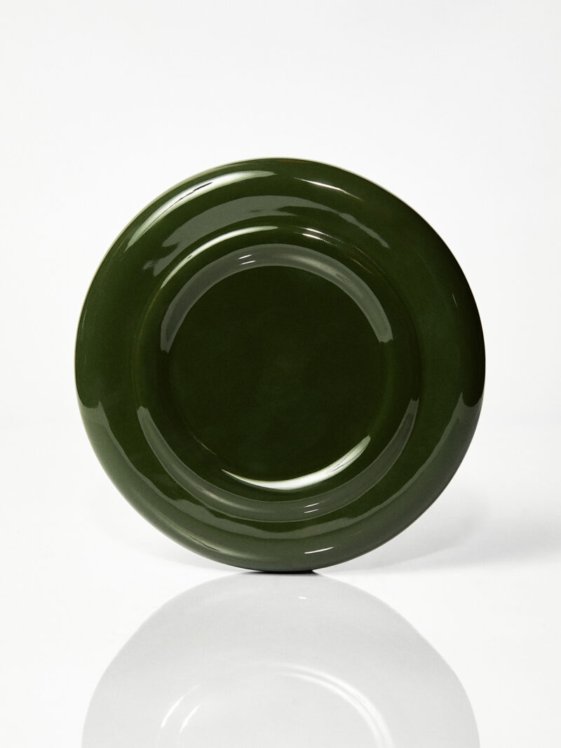 Spodek ceramiczny Jackie / Parrot green/ ręcznie wytwarzany