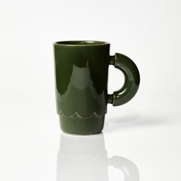 Kubek ceramiczny LOLA / Parrot green/ ręcznie wytwarzany