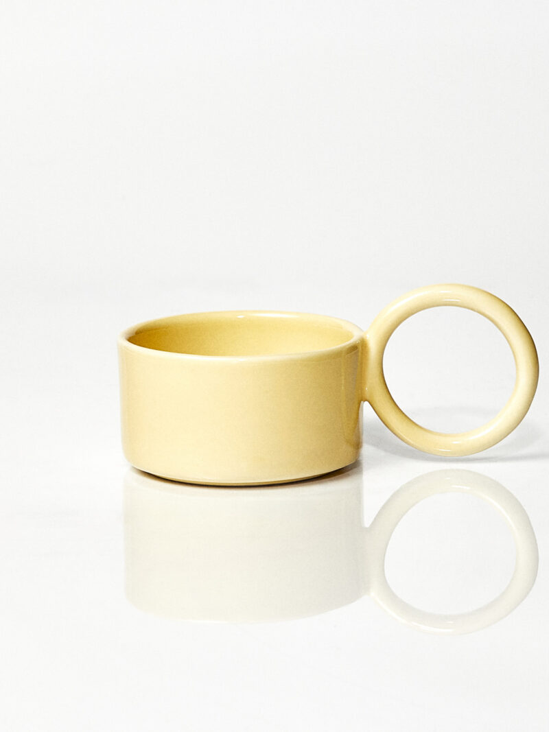 Filiżanka ceramiczna Baub / Butter/ ręcznie wytwarzana