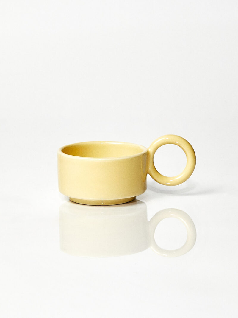Filiżanka ceramiczna Baub espresso / Butter/ ręcznie wytwarzana