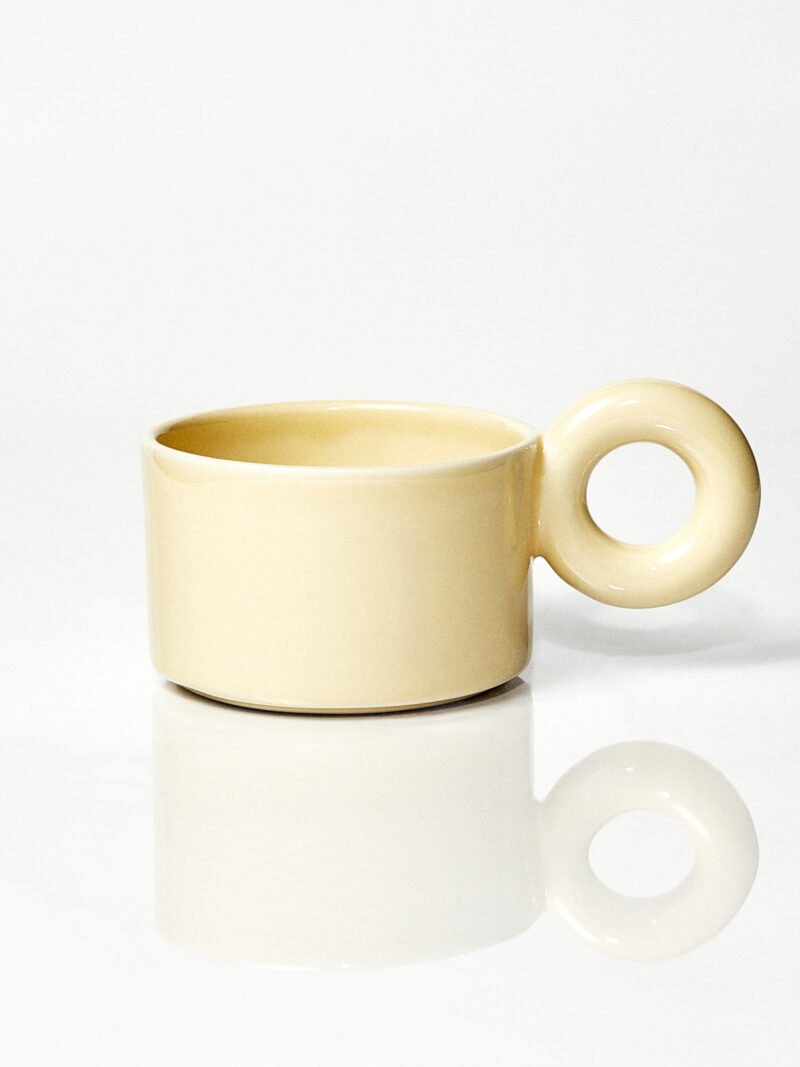 Kubek ceramiczny Jackie / Butter/ ręcznie wytwarzany