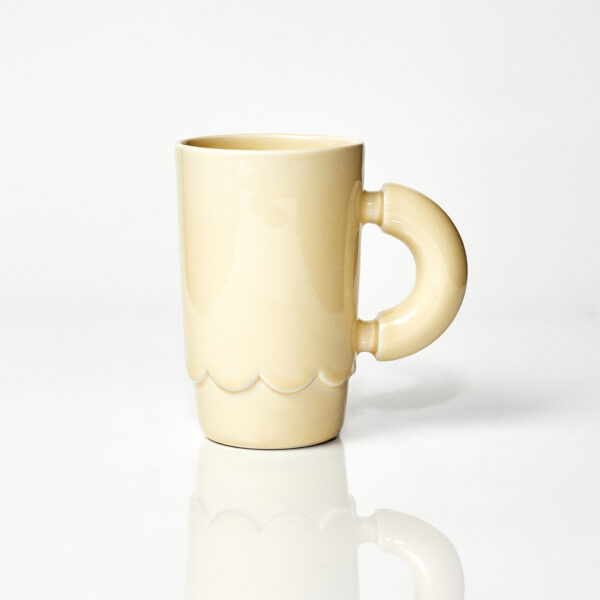 Kubek ceramiczny LOLA / Butter/ ręcznie wytwarzany