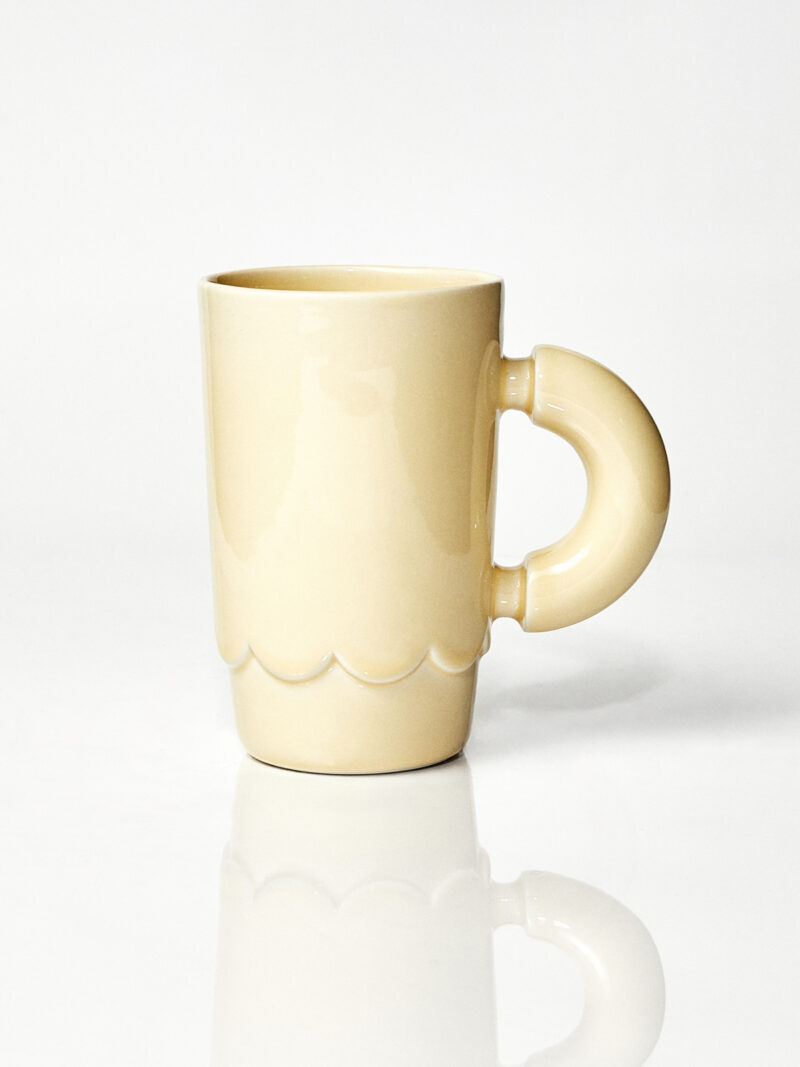 Kubek ceramiczny LOLA / Butter/ ręcznie wytwarzany