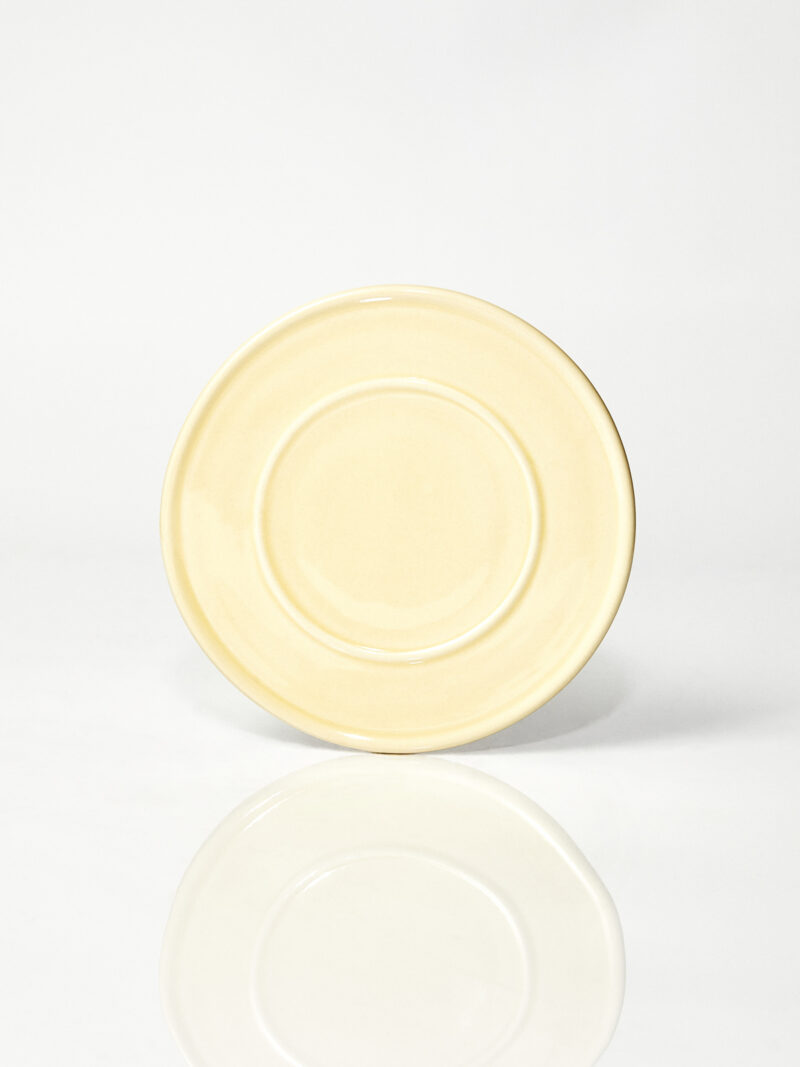 Spodek ceramiczny Baub / Butter/ ręcznie wytwarzany