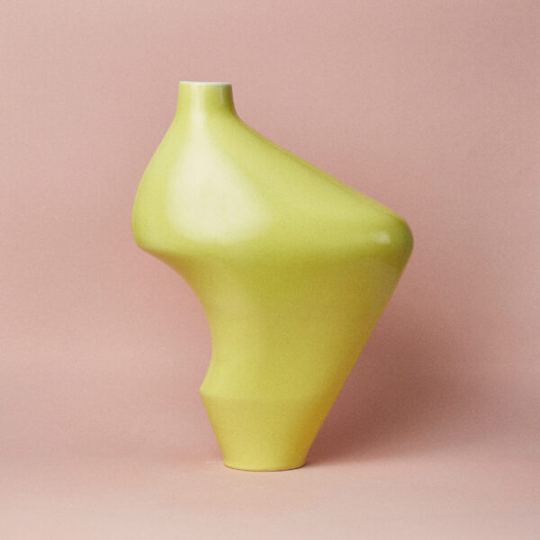 Wazon ceramiczny Modo / Acid Yellow/ ręcznie wytwarzany