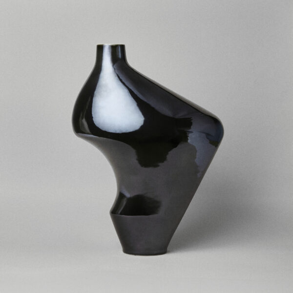 Wazon ceramiczny Modo / Opium black/ ręcznie wytwarzany