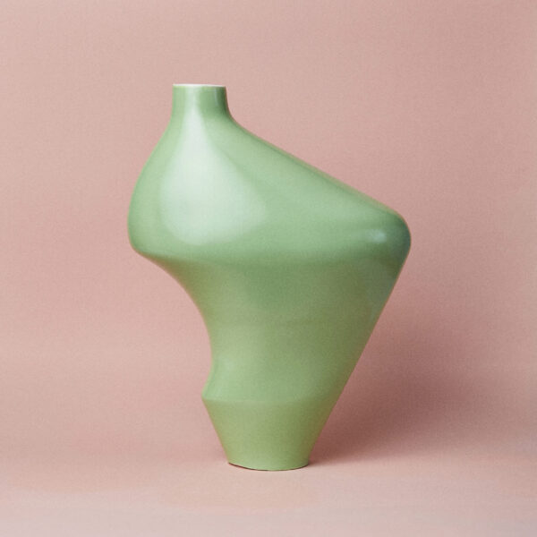 Wazon ceramiczny Modo / Green Pea/ ręcznie wytwarzany