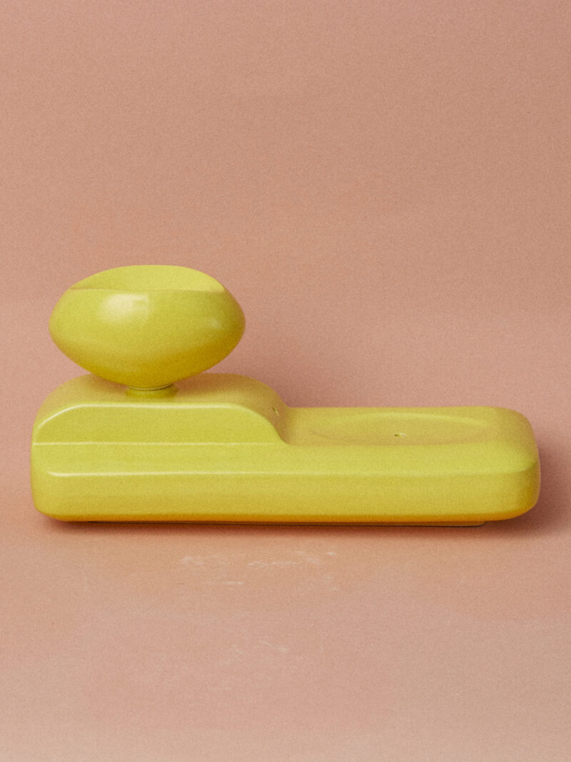 Kadzielnica ceramiczna Bloom/ Acid Yellow/ ręcznie wytwarzana