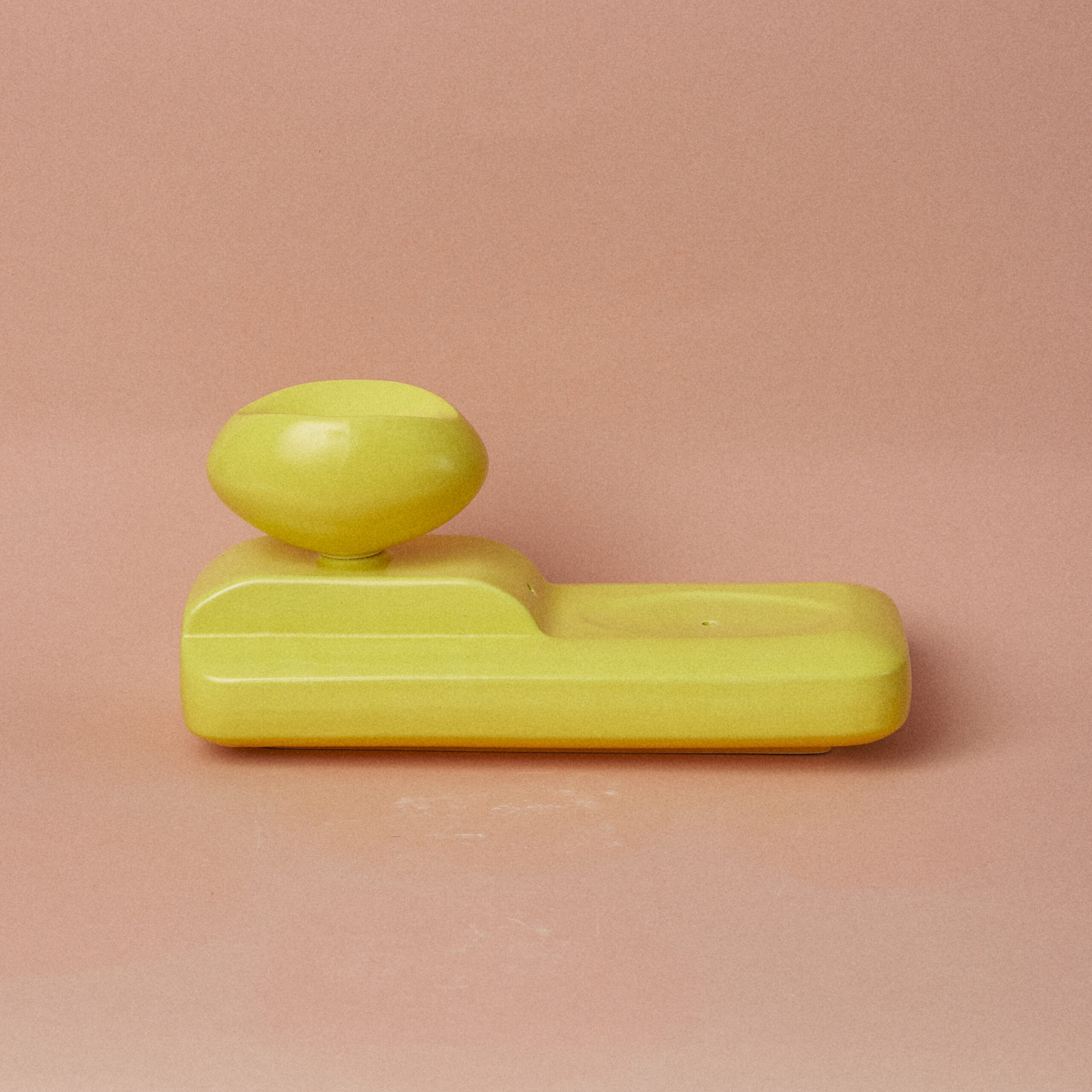 Kadzielnica ceramiczna Bloom/ Acid Yellow/ ręcznie wytwarzana