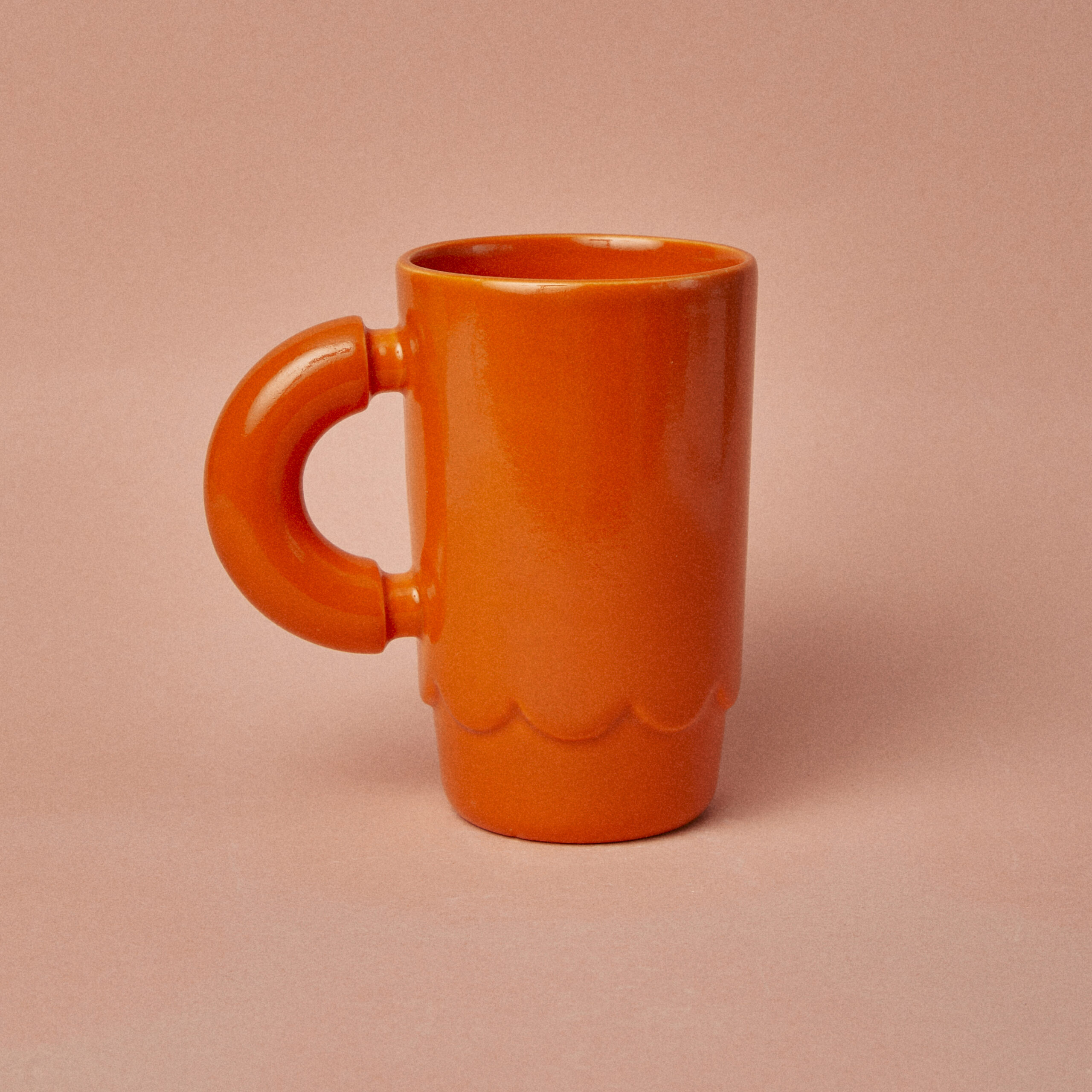 Kubek ceramiczny LOLA / Orange/ ręcznie wytwarzany