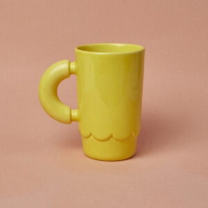 Kubek ceramiczny LOLA / Acid Yellow/ ręcznie wytwarzany
