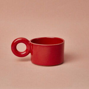 Kubek ceramiczny Jackie / ROSSO/ ręcznie wytwarzany