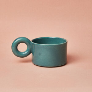 Kubek ceramiczny Jackie / Turquoise/ ręcznie wytwarzany