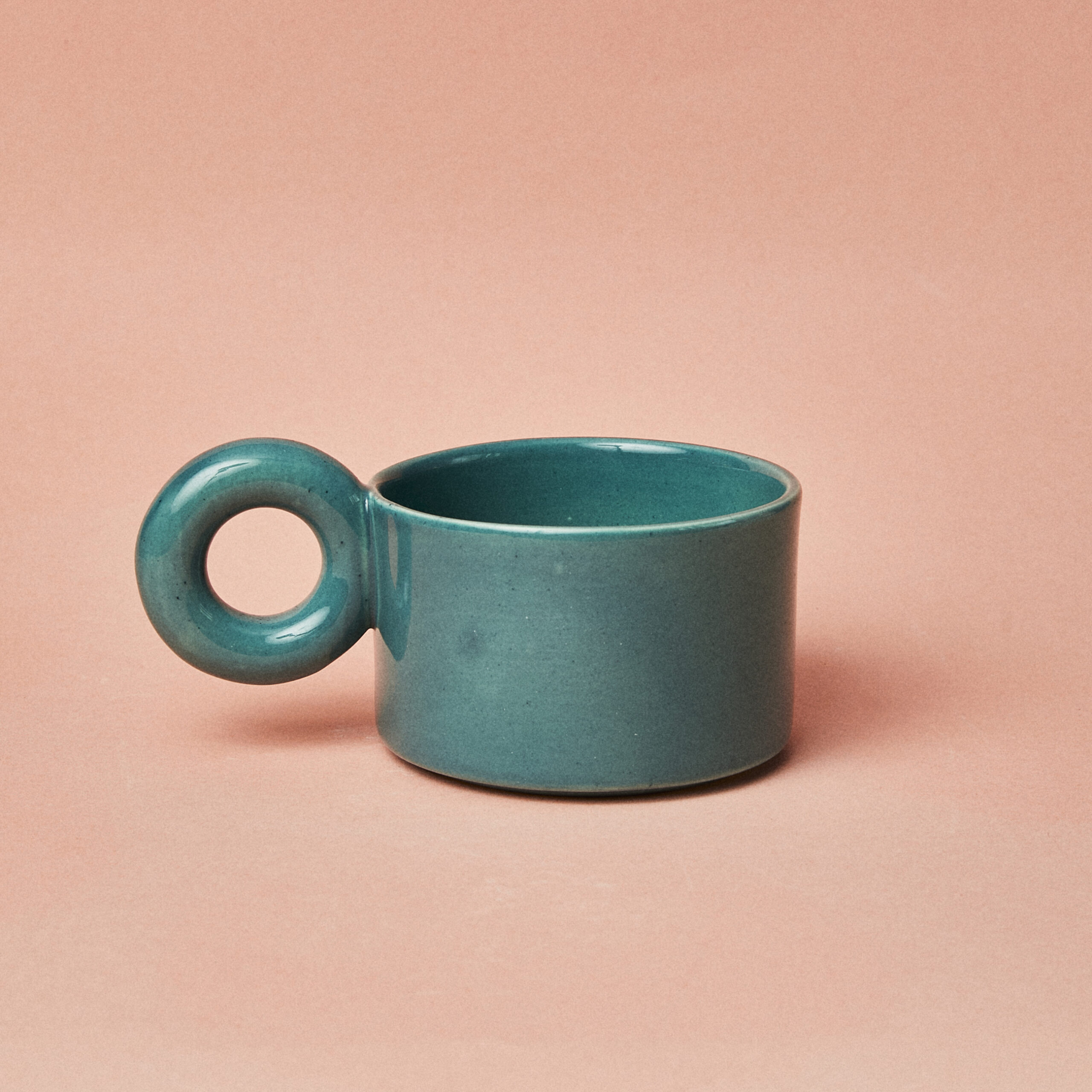 Kubek ceramiczny Jackie / Turquoise/ ręcznie wytwarzany