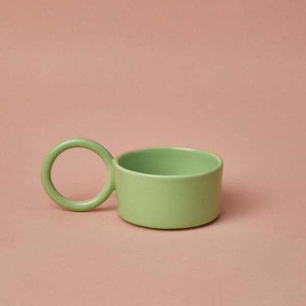 Filiżanka ceramiczna Baub / Green pea/ ręcznie wytwarzana