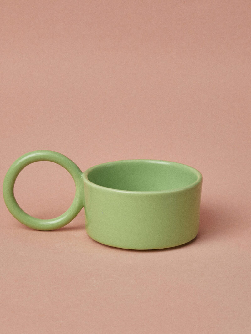 Filiżanka ceramiczna Baub / Green pea/ ręcznie wytwarzana