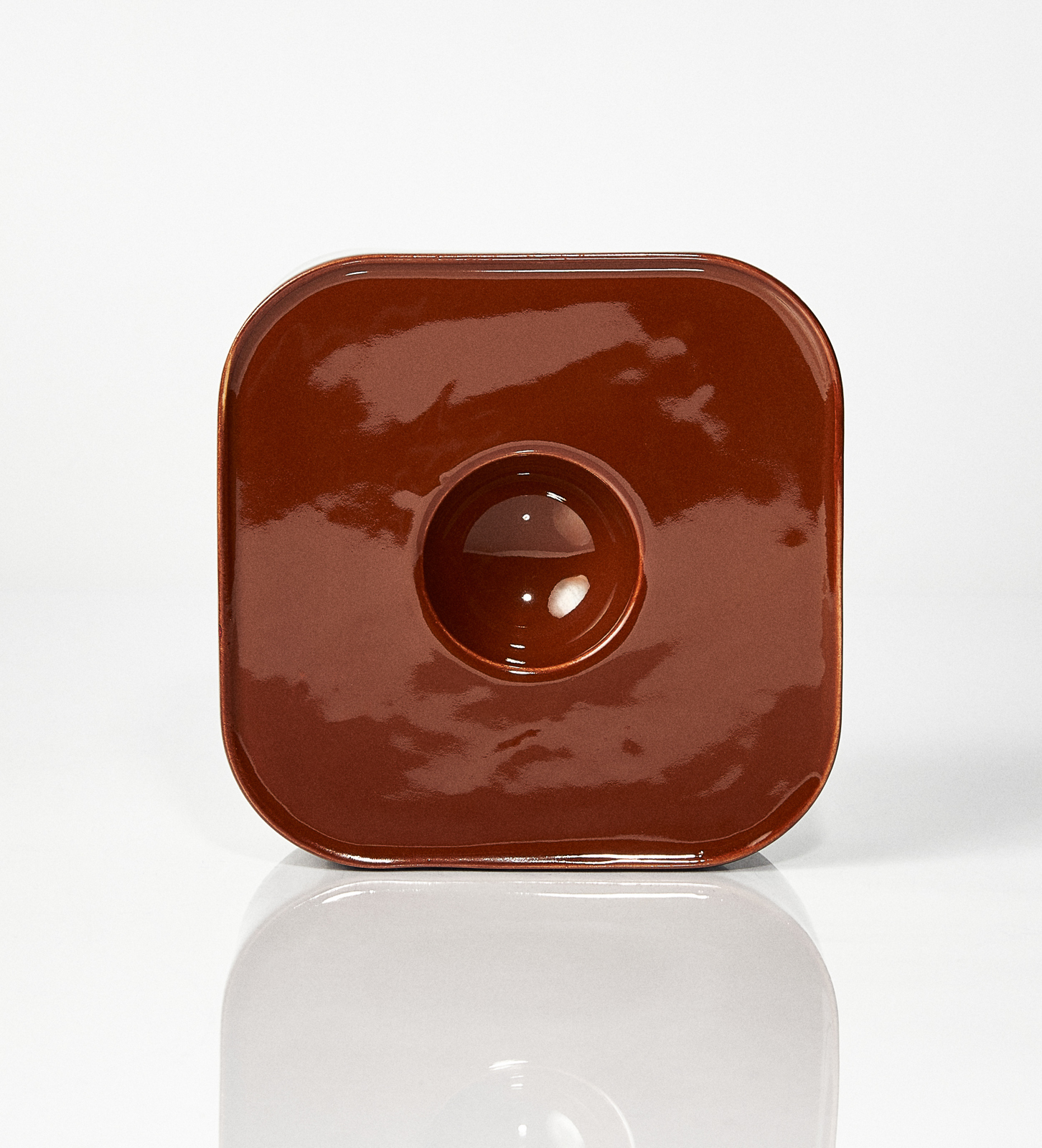 Holder na jajko CAMELOT / Hazlenut / ręcznie wytwarzany - obrazek 3