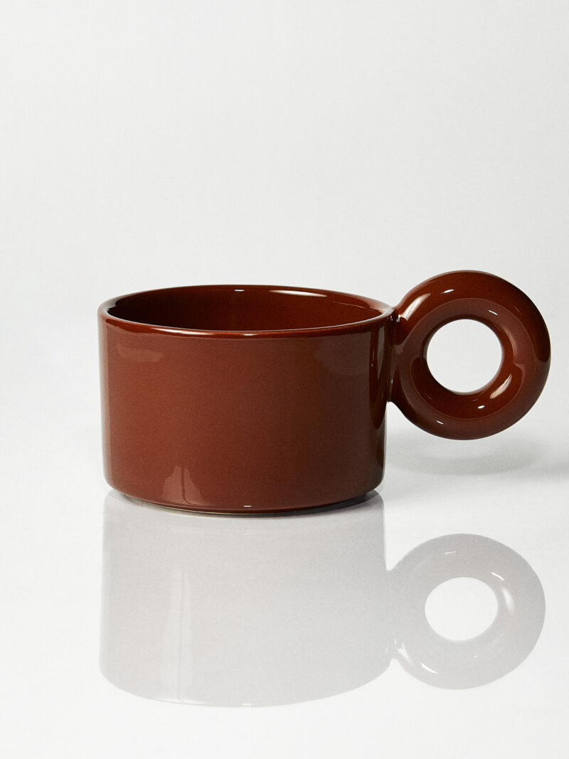 Kubek ceramiczny Jackie / hazlenut/ ręcznie wytwarzany