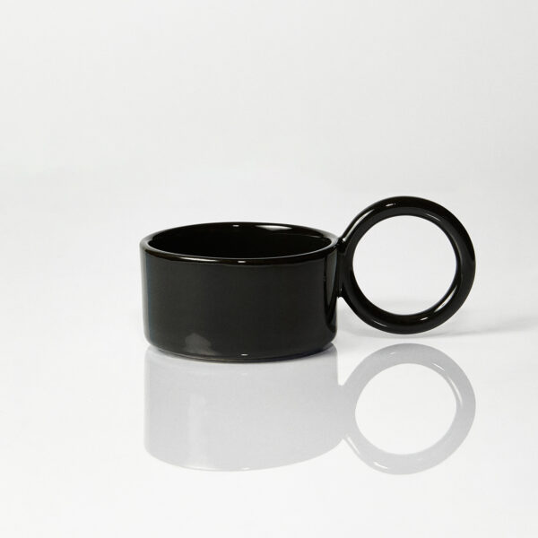 Filiżanka ceramiczna Baub /Opal Black/ ręcznie wytwarzana