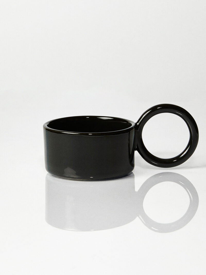 Filiżanka ceramiczna Baub /Opal Black/ ręcznie wytwarzana