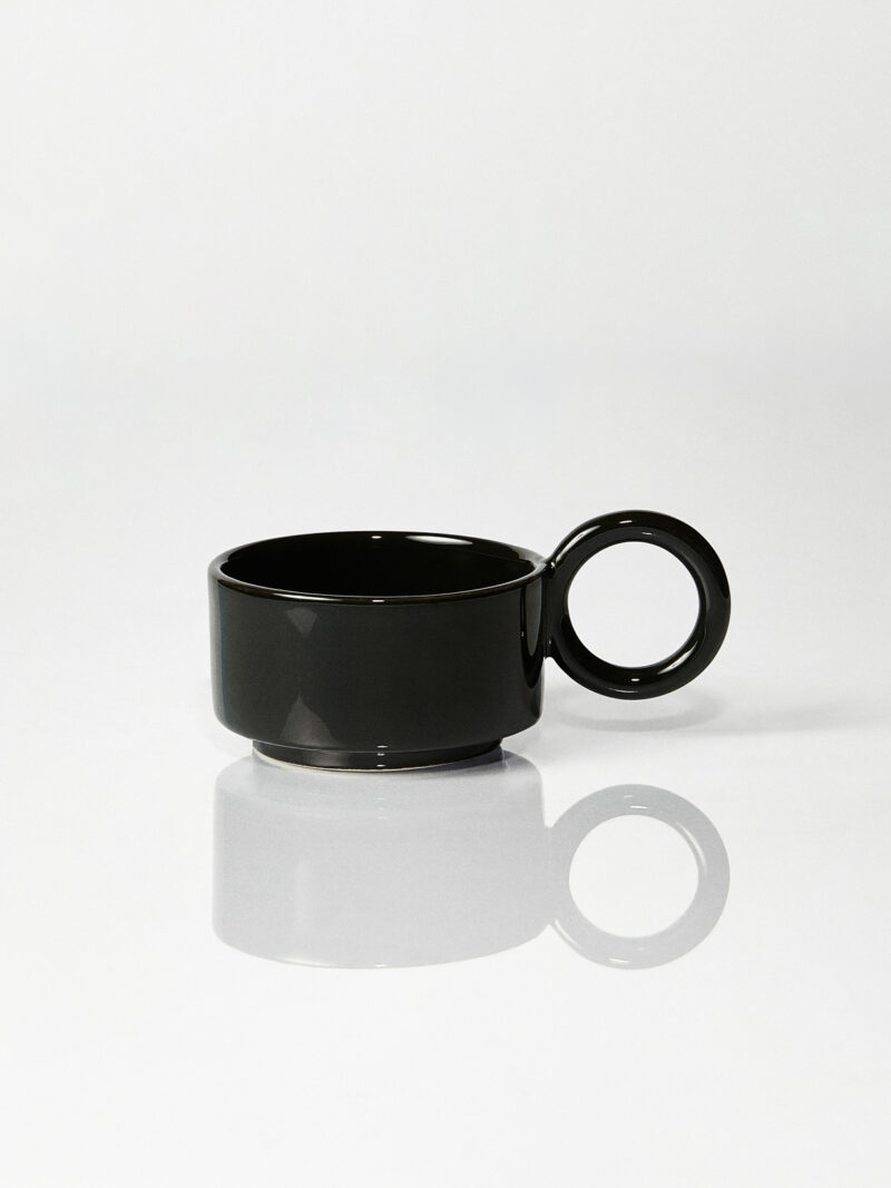 Filiżanka ceramiczna Baub espresso /Opal Black/ ręcznie wytwarzana