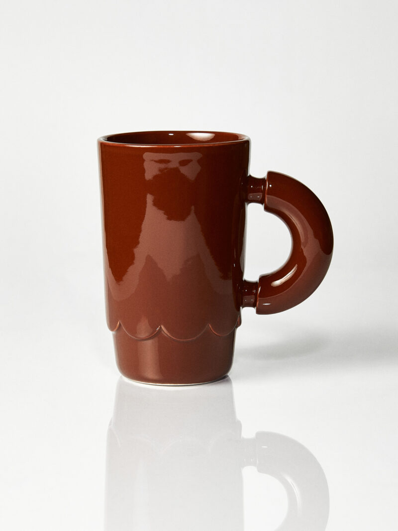 Kubek ceramiczny LOLA / hazlenut/ ręcznie wytwarzany