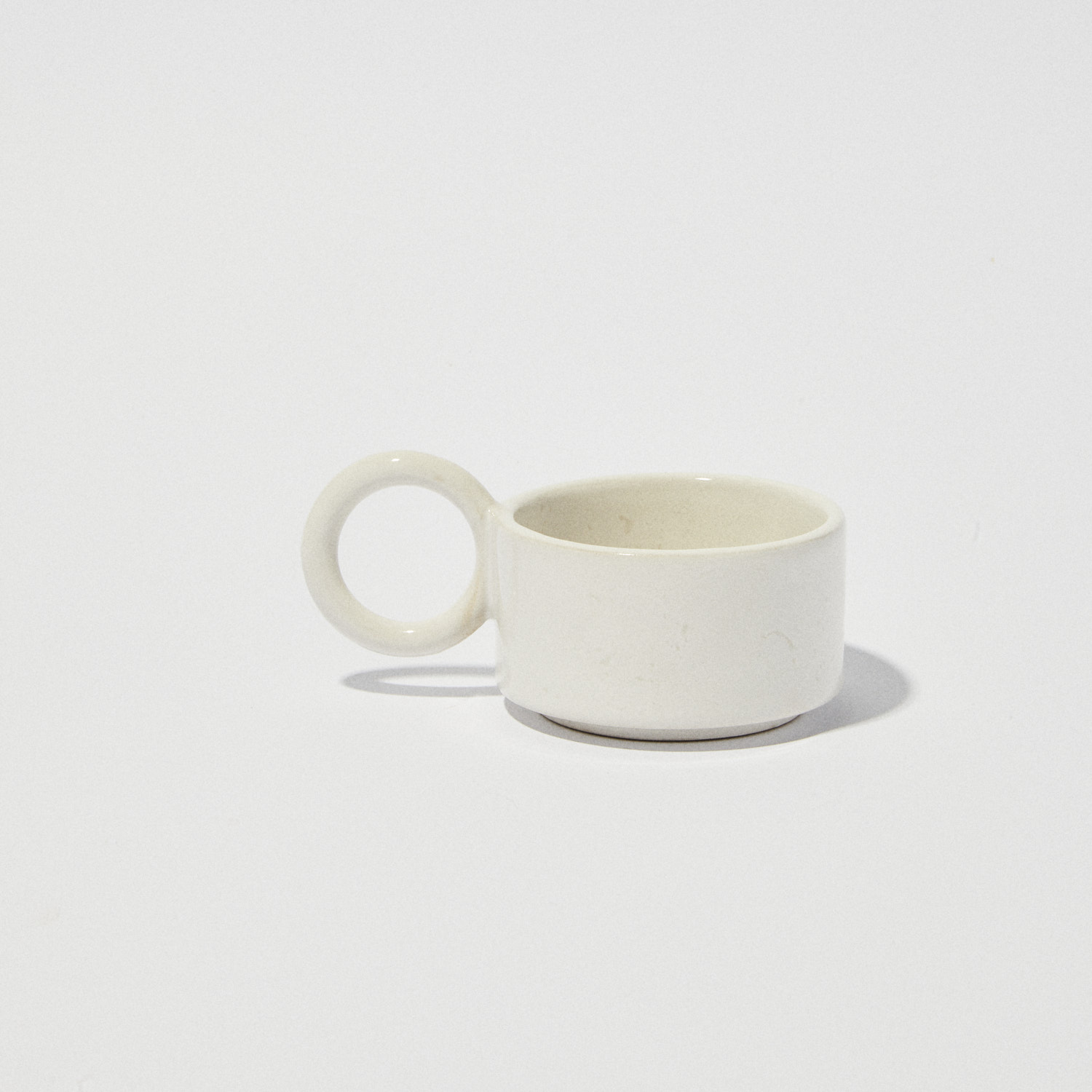 Filiżanka ceramiczna Baub espresso /Shiny white/ ręcznie wywarzana