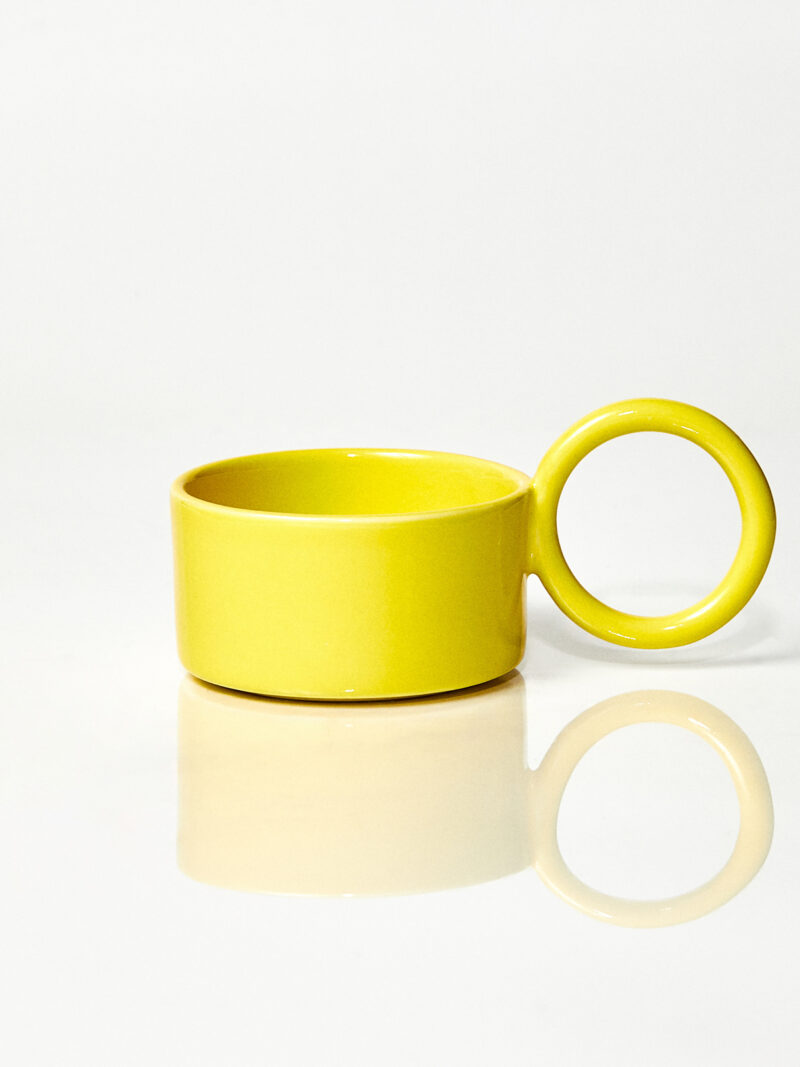 Filiżanka ceramiczna Baub /Acid Yellow/ ręcznie wytwarzana