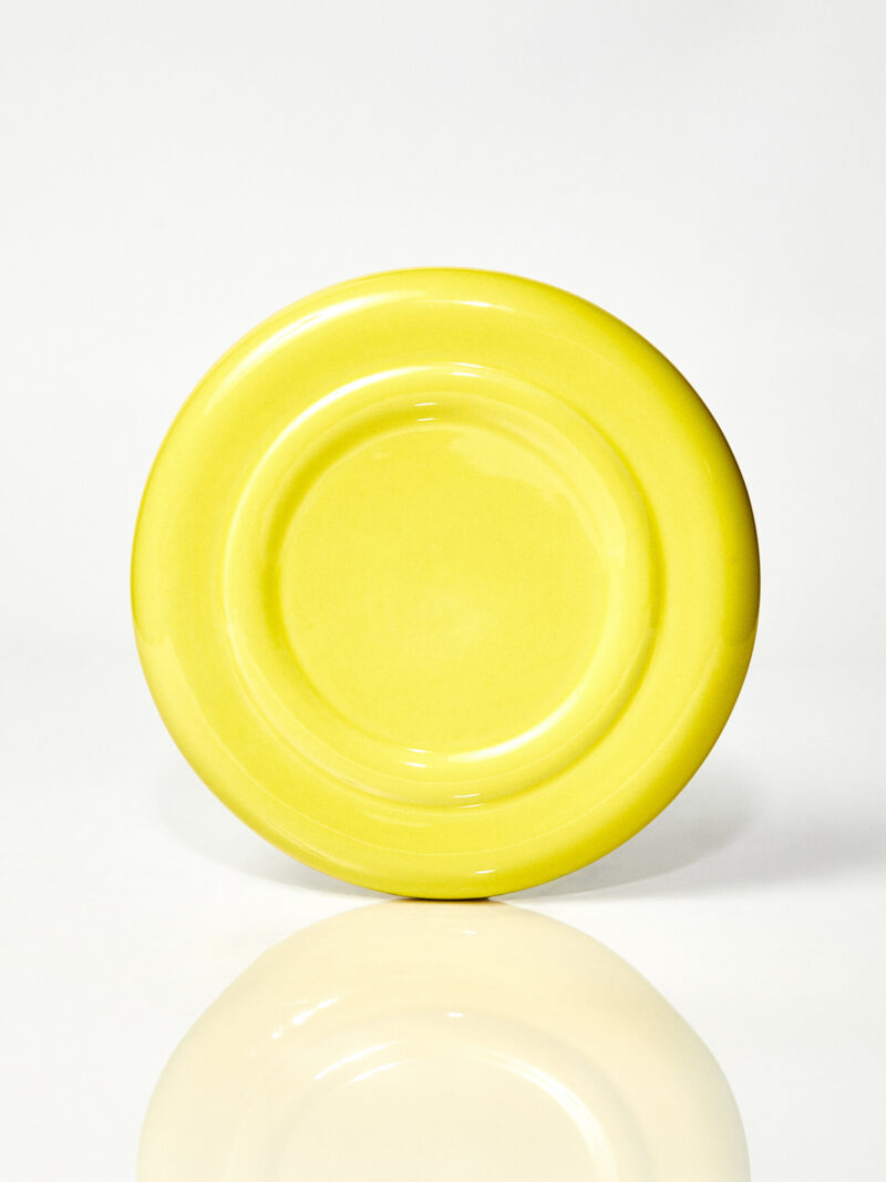 Spodek ceramiczny Jackie / Acid yellow/ ręcznie wytwarzany