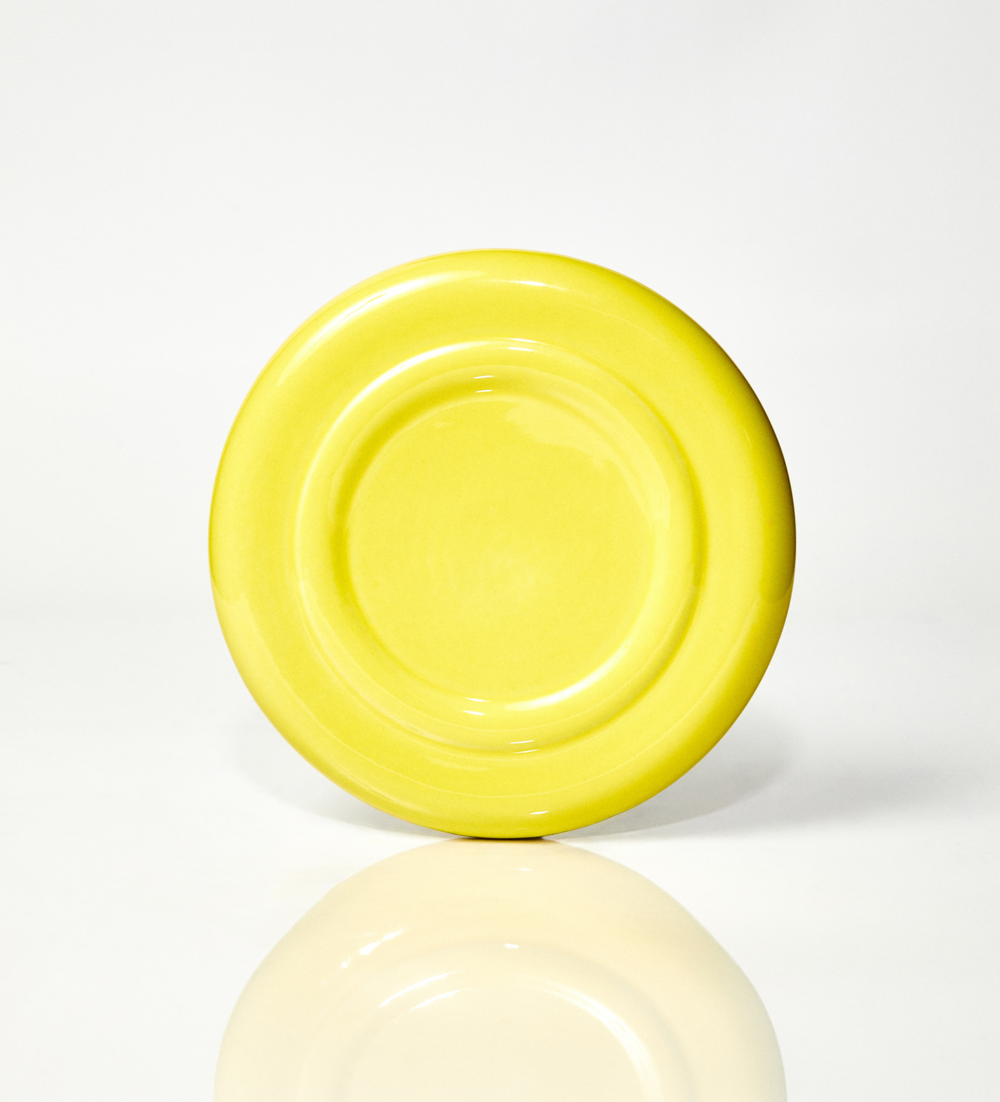 Kubek ceramiczny plus spodek Jackie / Acid Yellow/ ręcznie wytwarzane - obrazek 4