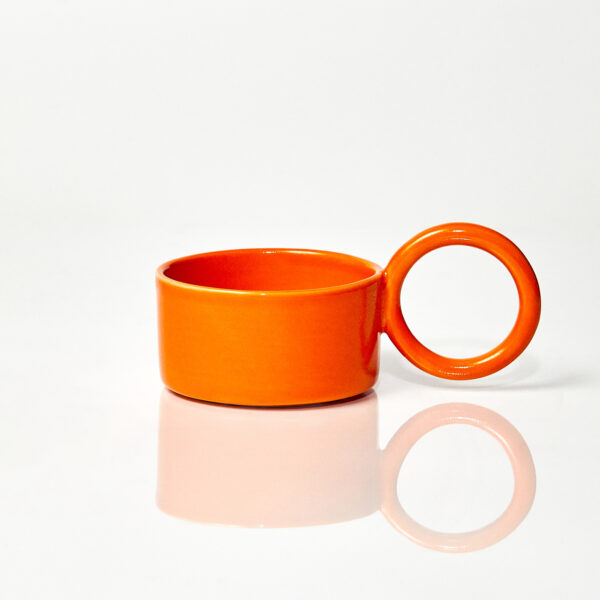 Filiżanka ceramiczna Baub /Orange/ ręcznie wytwarzany