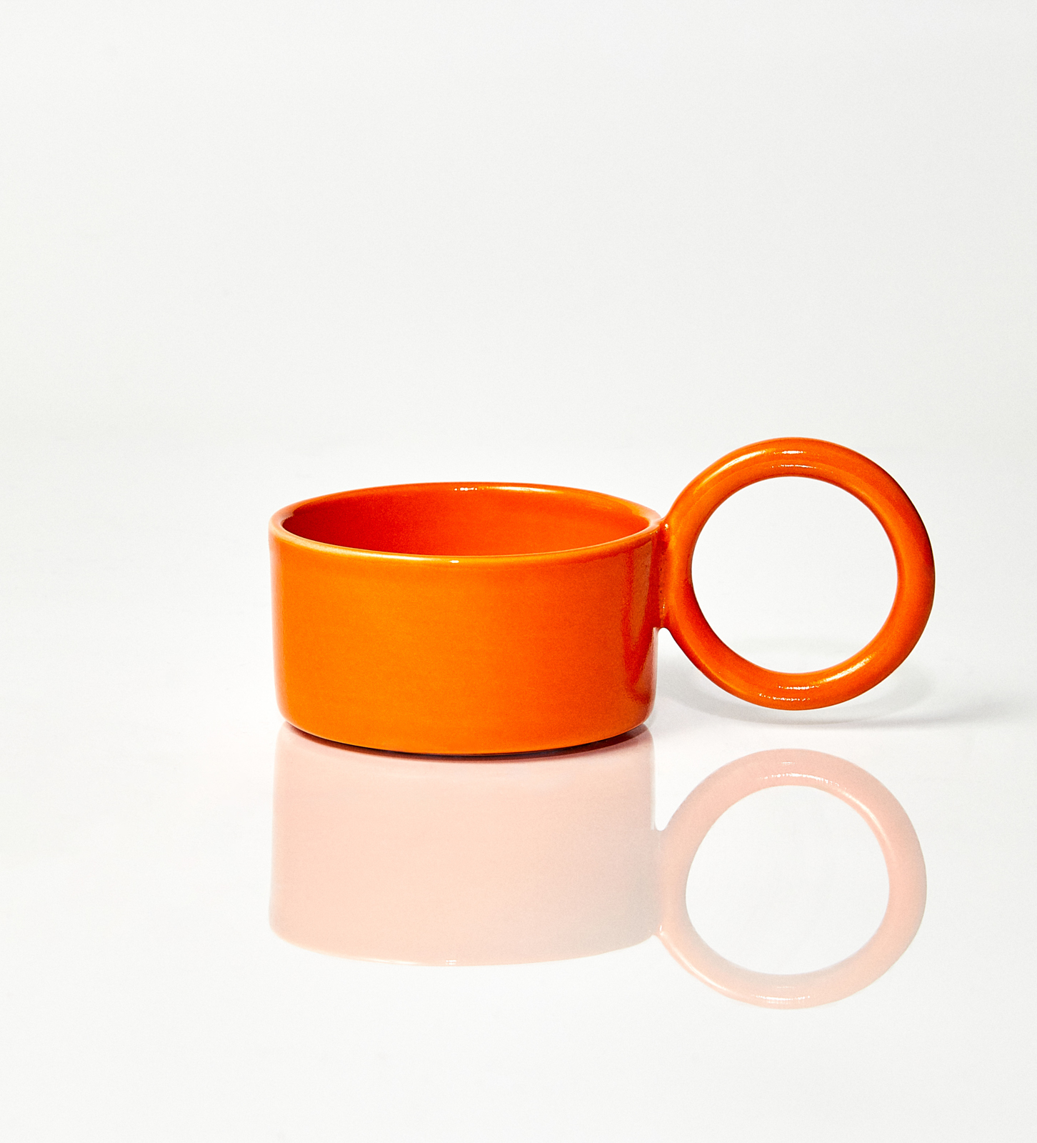 Filiżanka ceramiczna Baub /Orange/ ręcznie wytwarzany