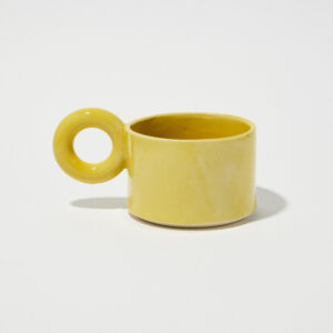 Kubek ceramiczny Jackie / Acid yellow / ręcznie wytwarzany
