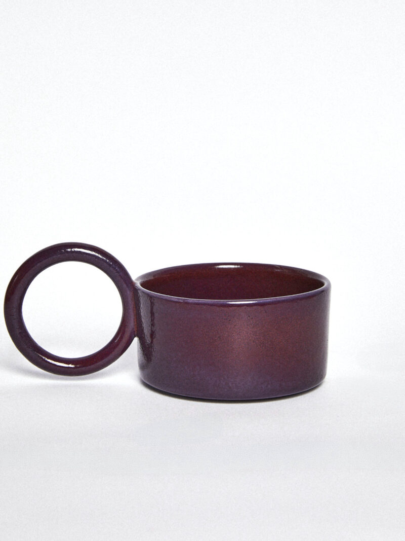 Filiżanka ceramiczna Baub /Śliwkowa / Ręcznie wytwarzana