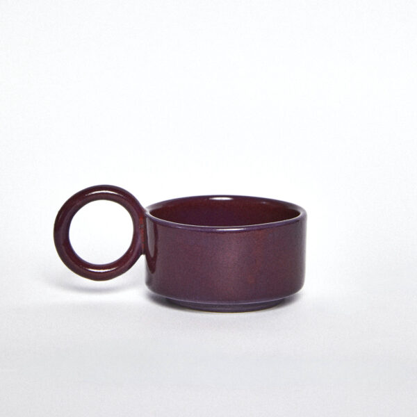 Filiżanka ceramiczna Baub espresso/ Plum