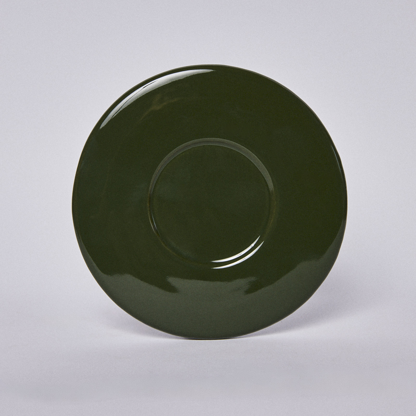 Filiżanka ceramiczna Baub espresso plus spodek / zielona / Parrot green/ ręcznie wytwarzana - obrazek 3