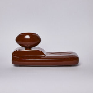 Kadzielnica ceramiczna Bloom/ Hazlenut/ ręcznie wytwarzana