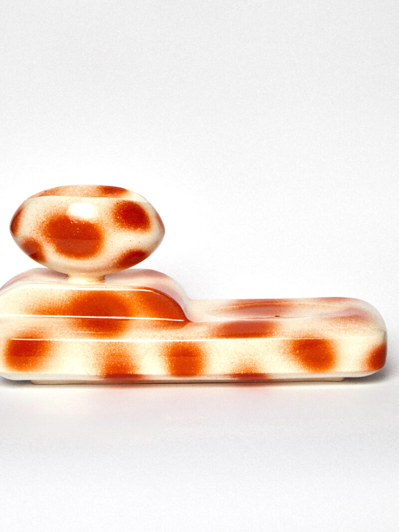 Kadzielnica ceramiczna Bloom/ Orange dot