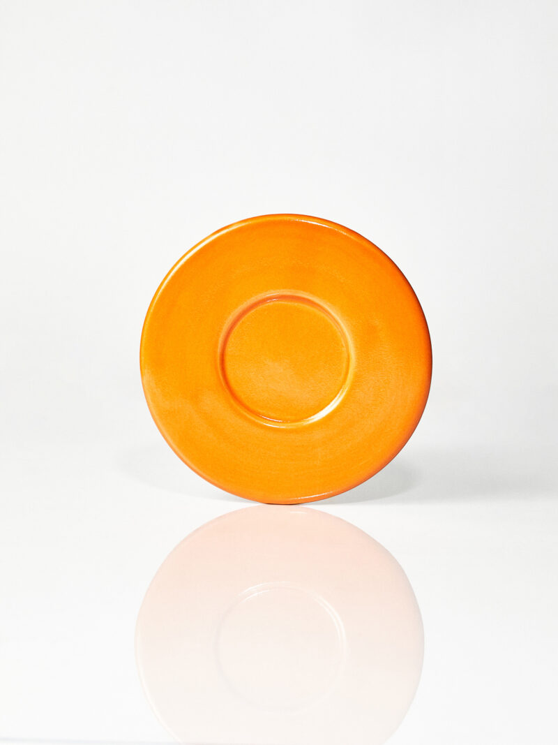 Spodek ceramiczny Baub espresso / Orange/ ręcznie wytwarzany