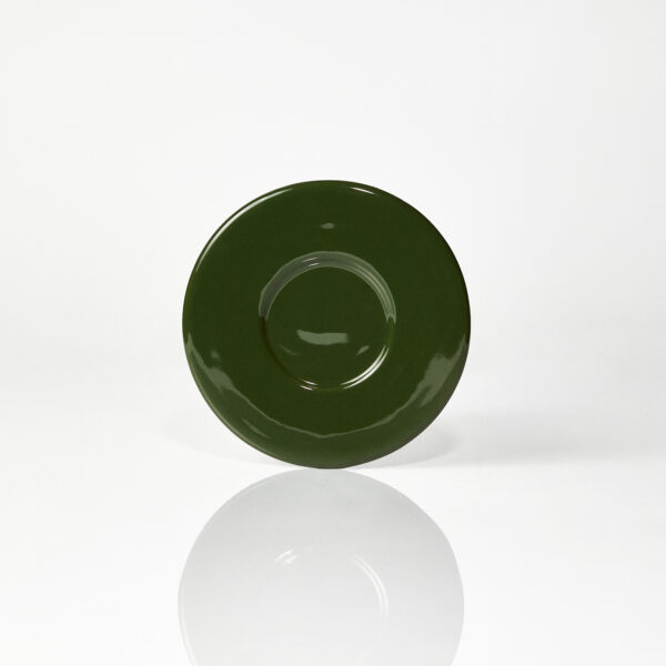 Spodek ceramiczny Baub espresso / Parrot green/ ręcznie wytwarzany